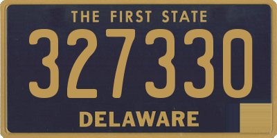 DE license plate 327330