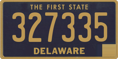DE license plate 327335