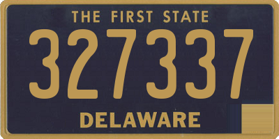 DE license plate 327337