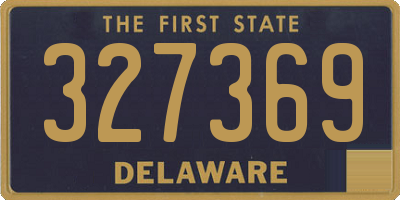 DE license plate 327369