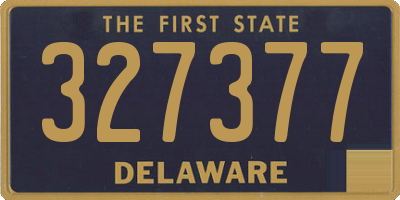 DE license plate 327377