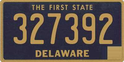 DE license plate 327392