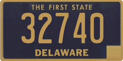 DE license plate 32740