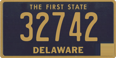 DE license plate 32742