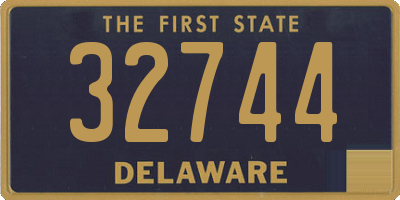 DE license plate 32744