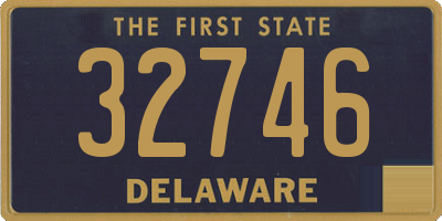 DE license plate 32746