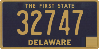 DE license plate 32747