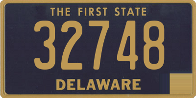 DE license plate 32748