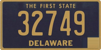 DE license plate 32749