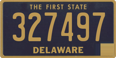 DE license plate 327497