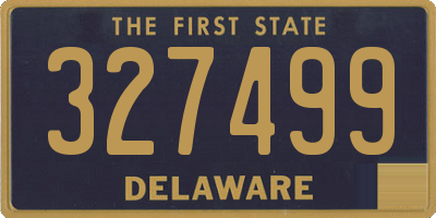 DE license plate 327499