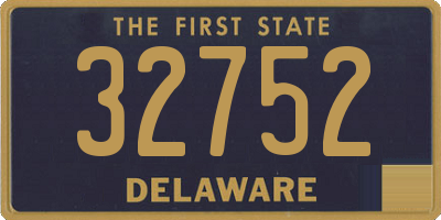 DE license plate 32752