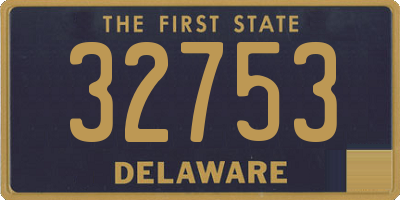 DE license plate 32753