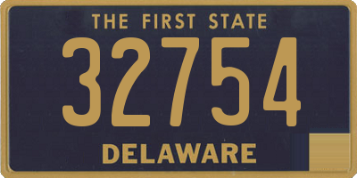 DE license plate 32754