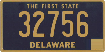 DE license plate 32756