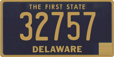 DE license plate 32757