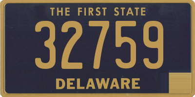DE license plate 32759