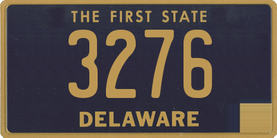 DE license plate 3276