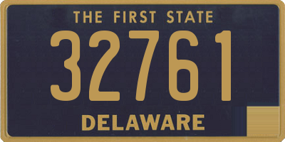 DE license plate 32761