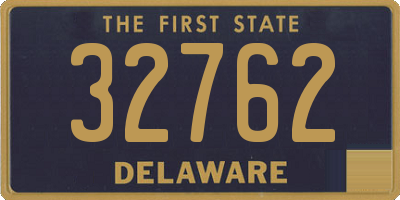 DE license plate 32762