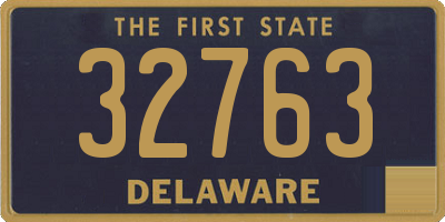 DE license plate 32763