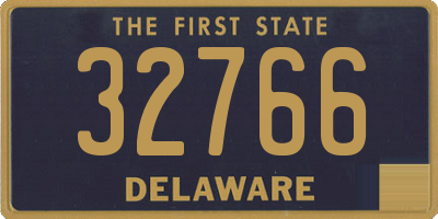 DE license plate 32766