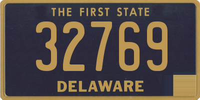 DE license plate 32769