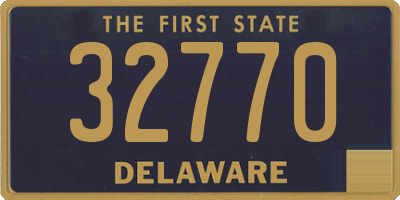 DE license plate 32770