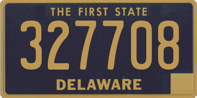 DE license plate 327708