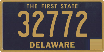 DE license plate 32772