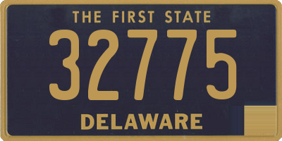 DE license plate 32775