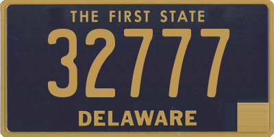 DE license plate 32777