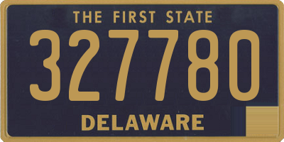 DE license plate 327780