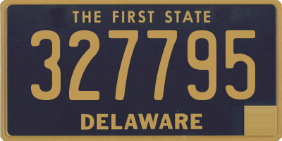 DE license plate 327795