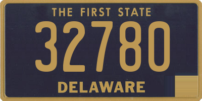 DE license plate 32780