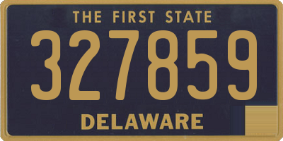 DE license plate 327859