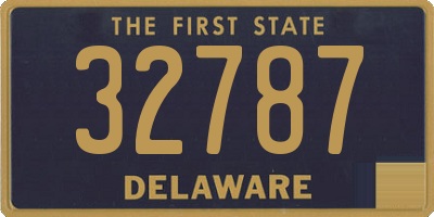 DE license plate 32787