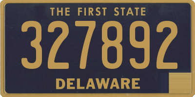 DE license plate 327892