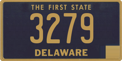 DE license plate 3279