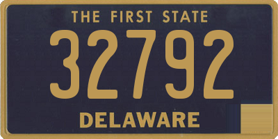 DE license plate 32792