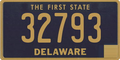 DE license plate 32793