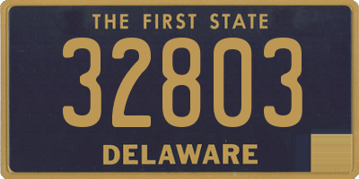 DE license plate 32803