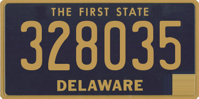 DE license plate 328035
