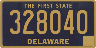 DE license plate 328040