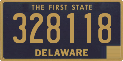 DE license plate 328118