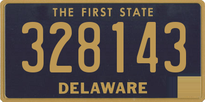 DE license plate 328143