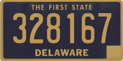 DE license plate 328167