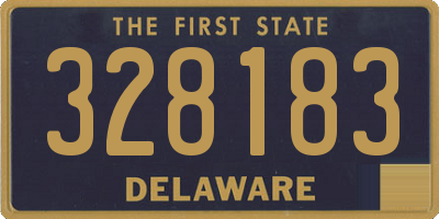 DE license plate 328183