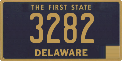 DE license plate 3282