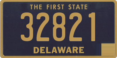 DE license plate 32821